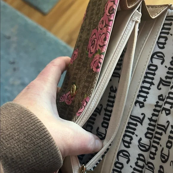 Juicy Couture Brown and Pink Floral Wallet - Picture 5 of 5